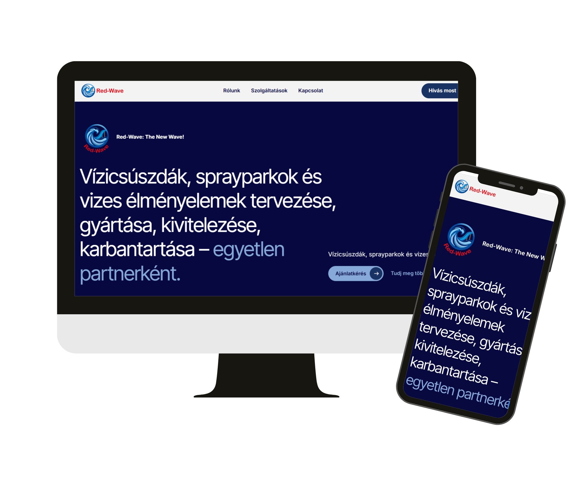 Vizicsúszdák tervezése - weboldal